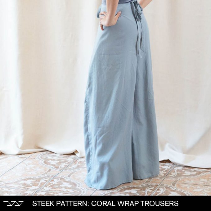 Steek Pattern: Coral Wrap Trousers (PDF)
