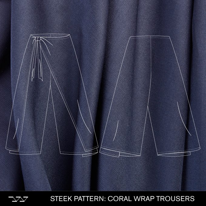 Steek Pattern: Coral Wrap Trousers (PDF)