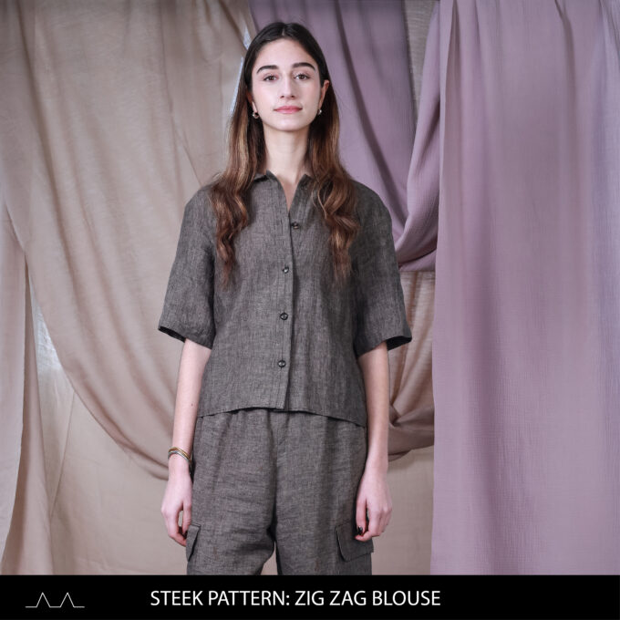 Steek Pattern: Zig Zag Blouse (PDF)