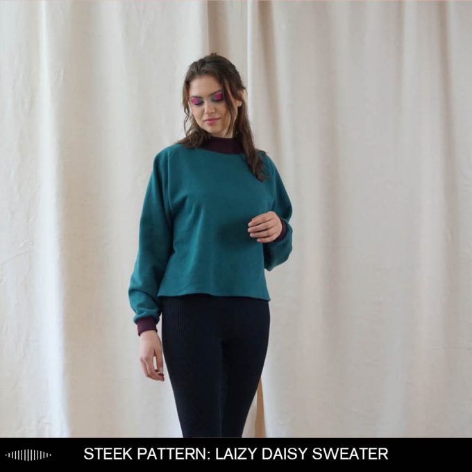 Steek Pattern: Lazy Daisy Sweater (PDF)