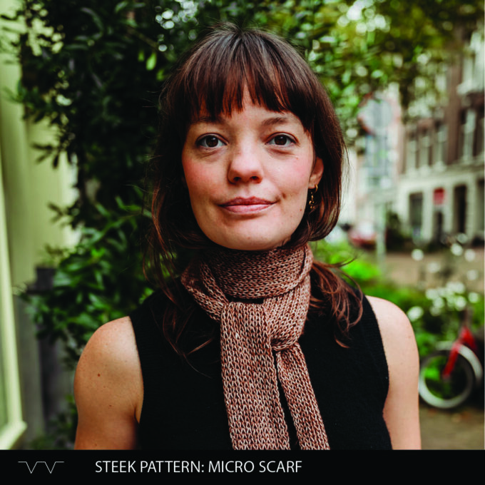 Steek Pattern: Knitted Micro Scarf (PDF)