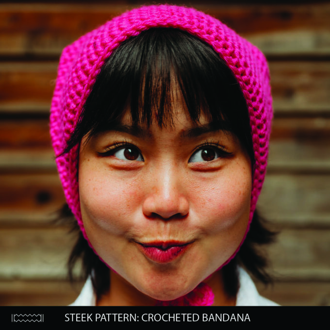 Steek Pattern: Crocheted Bandana (PDF)